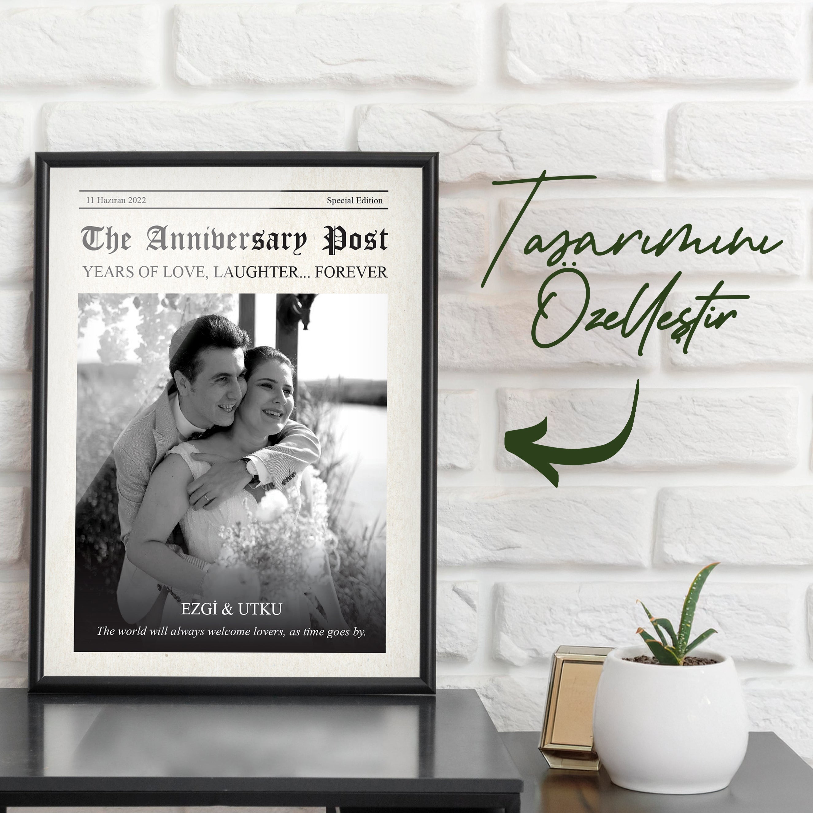 Kişiye Özel Yıl Dönümü Gazetesi – The Anniversary Post