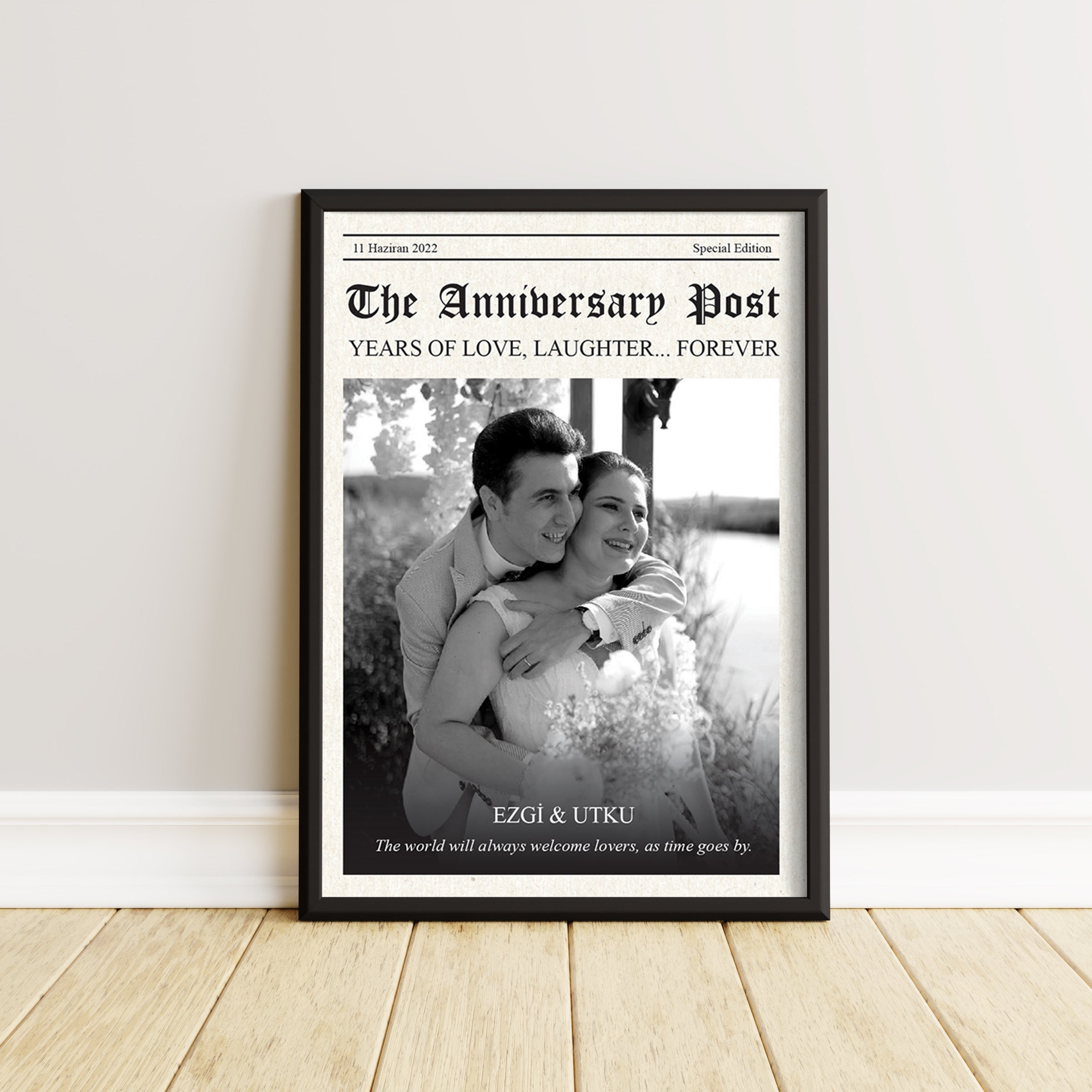 Kişiye Özel Yıl Dönümü Gazetesi – The Anniversary Post