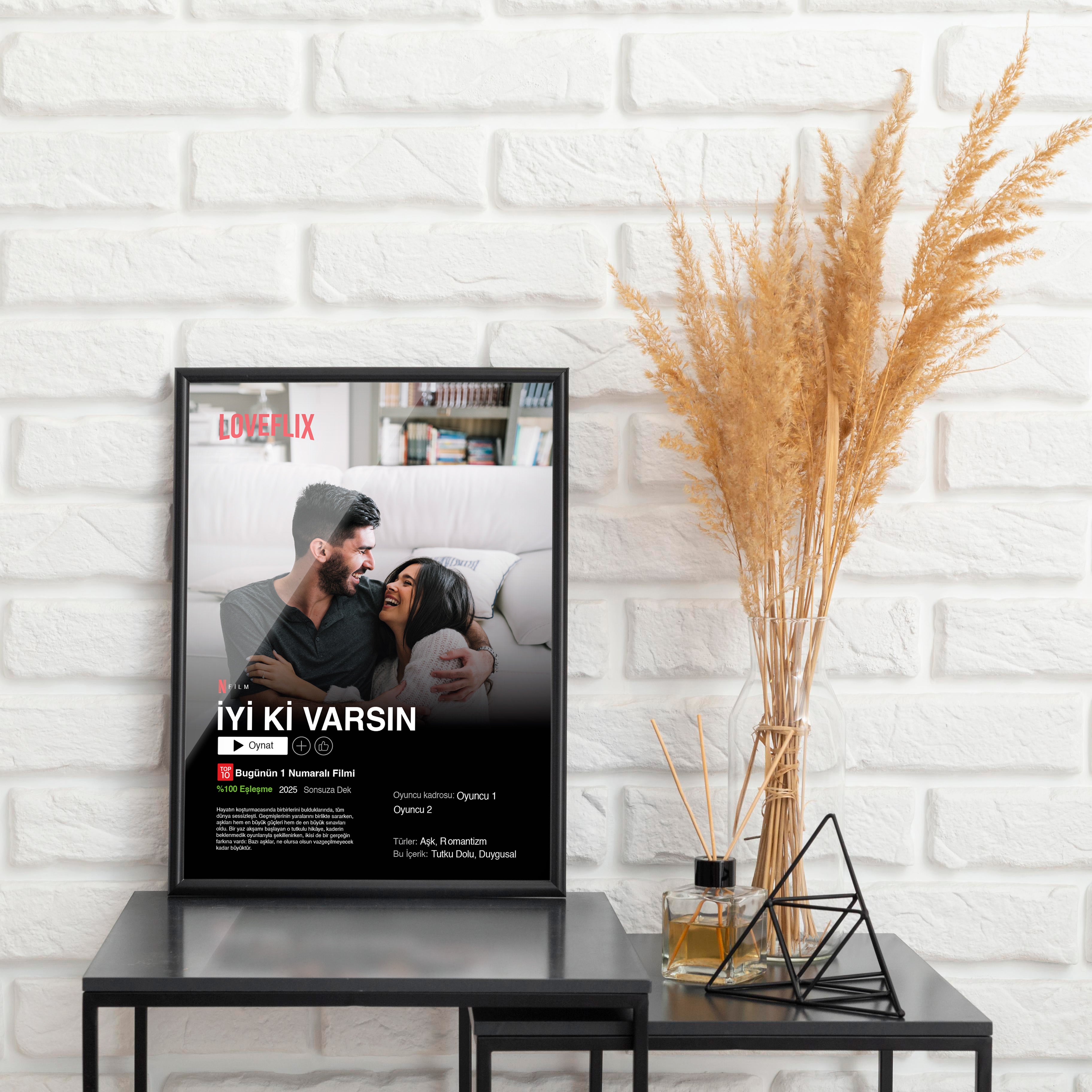 Sevgililere Özel Netflix Poster Tablosu