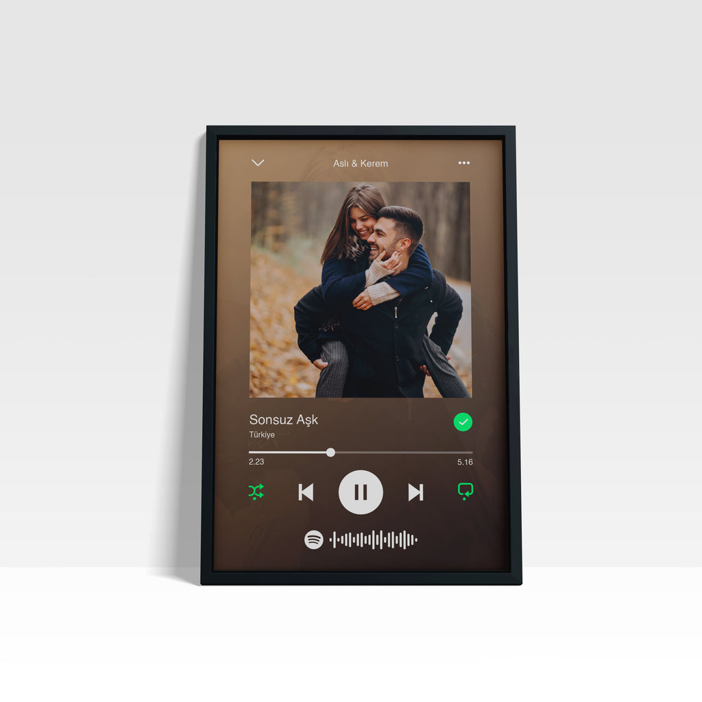 Sevgililer İçin Spotify Poser Tablosu