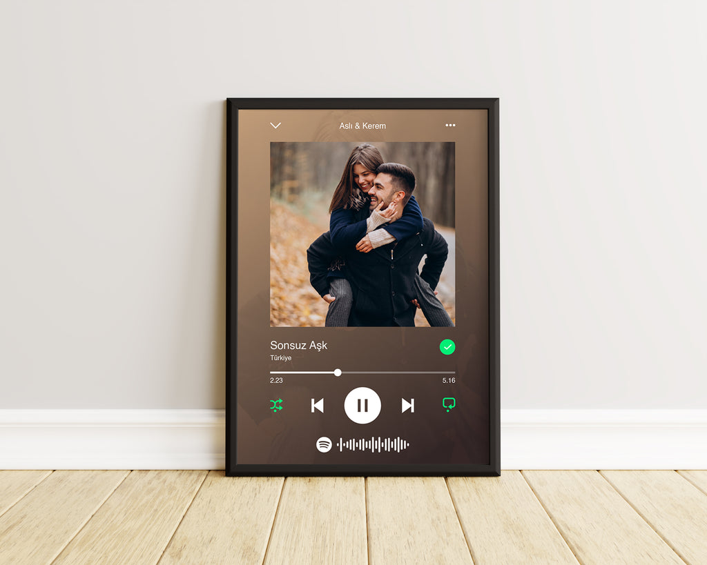 Sevgililer İçin Spotify Poser Tablosu